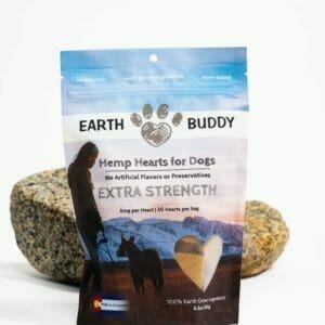 Extra Strength Hemp Hearts for dogs by Earth Buddy.