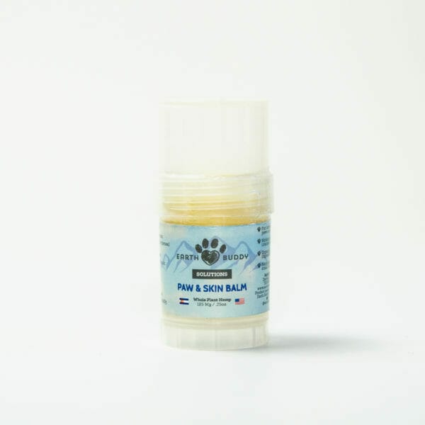 clear tube of Earth Buddy skin and paw balm for paws
