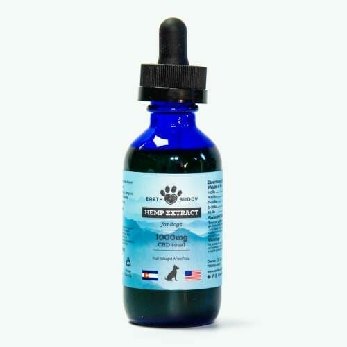 1000mg CBD Hemp Extract calming drops for pets from Earth Buddy